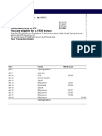 Personal Bank Statement Template
