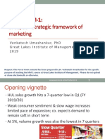 PGDM: MM-1: S: 05/06 - Strategic Framework Of: Marketing