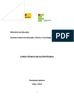 PPC Eletrotecnica PEP Curso Tcnico em Eletrotcnica IFSP Epitacio PDF
