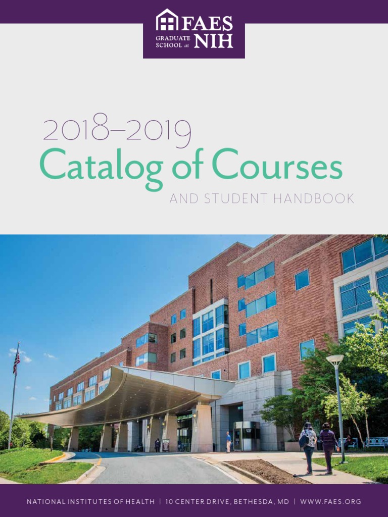 NIH Courses PDF Graduate School National Institutes Of Health