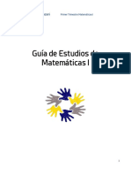 Guc38da de Matematicas I - Clazanni PDF