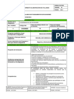 Syllabus Fundamentos de Economía.