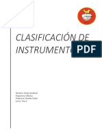 Clasificacion de Los Instrumentos