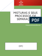 Processos de separação de misturas