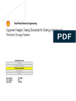 Shell Equipment Integrity Testing For Existing UPSS Version 21