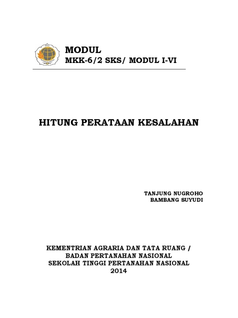 Modul Hitung Perataan Kesalahan | PDF | Komputer
