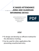 Biometric Based Attendance Monitoring and Guardian Informing Device