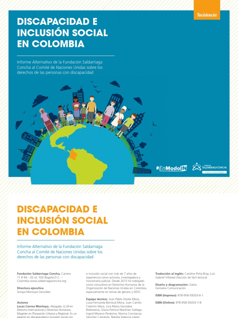 Inclusión Social y Discapacidad en Colombia | PDF | Invalidez | Colombia