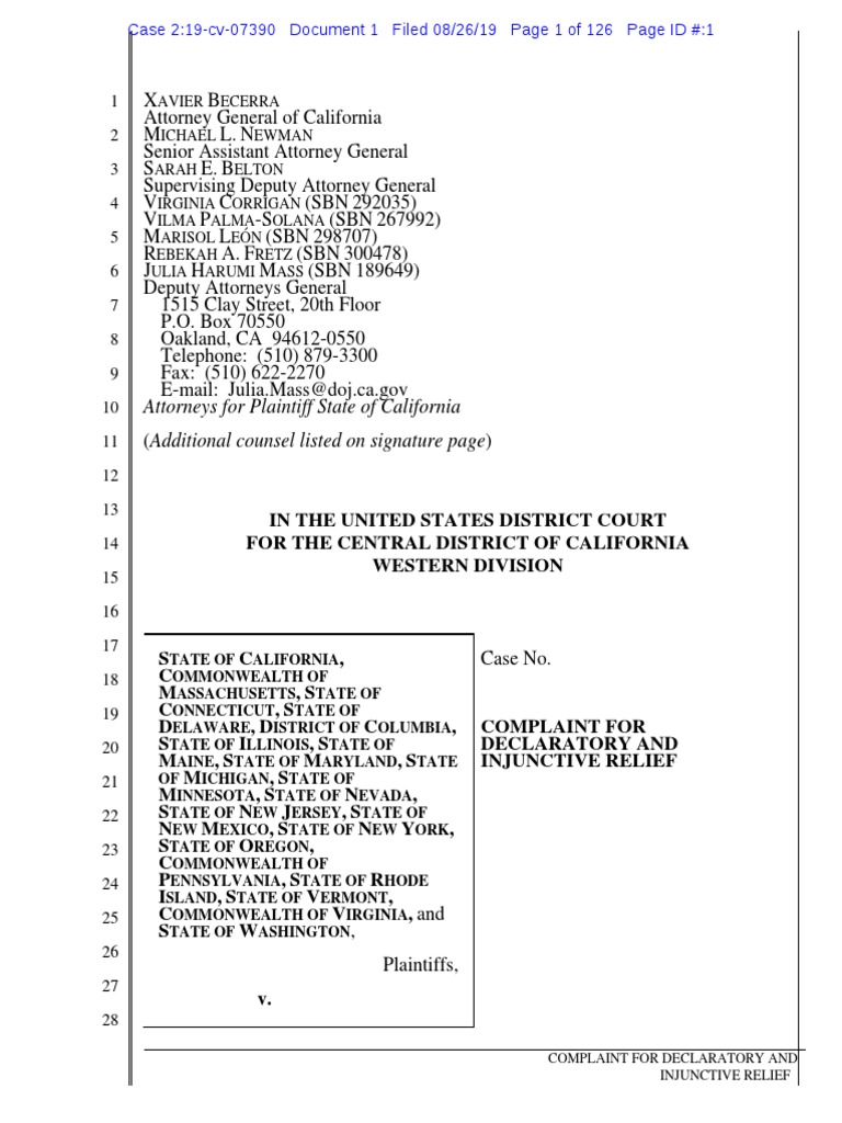 Flores Complaint PDF U.S. Immigration And Customs Enforcement