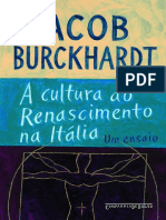 A Cultura Do Renascimento Na It - Jacob Burckhardt