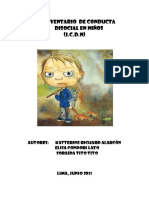 Manual Del Inventario Del Comportamiento Disocial en Niños