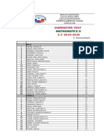 1st SUMMATIVE ANALySis RESULT