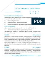 Optimization of Chemical Processes: Course Code: 13CH1136 L TPC 4 1 0 3