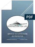 Servicio de Supervisión de Proyectos: Constructora y Consultora New Life