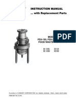 Instruction Manual With Replacement Parts: Models FD3-150, FD3-200 & FD3-300 Food Waste Disposers