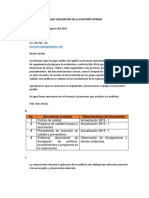 Realización de La Auditoría Interna