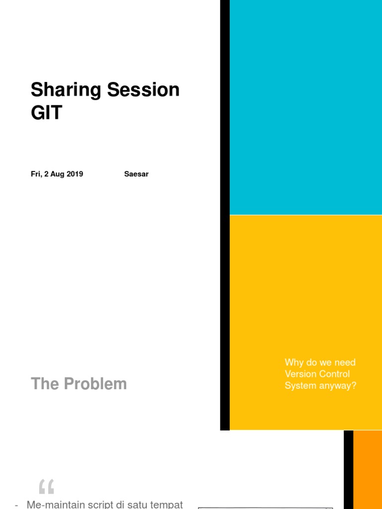 Sharing Session GIT Fri, 2 Aug 2019 | PDF | Computing | Software ...