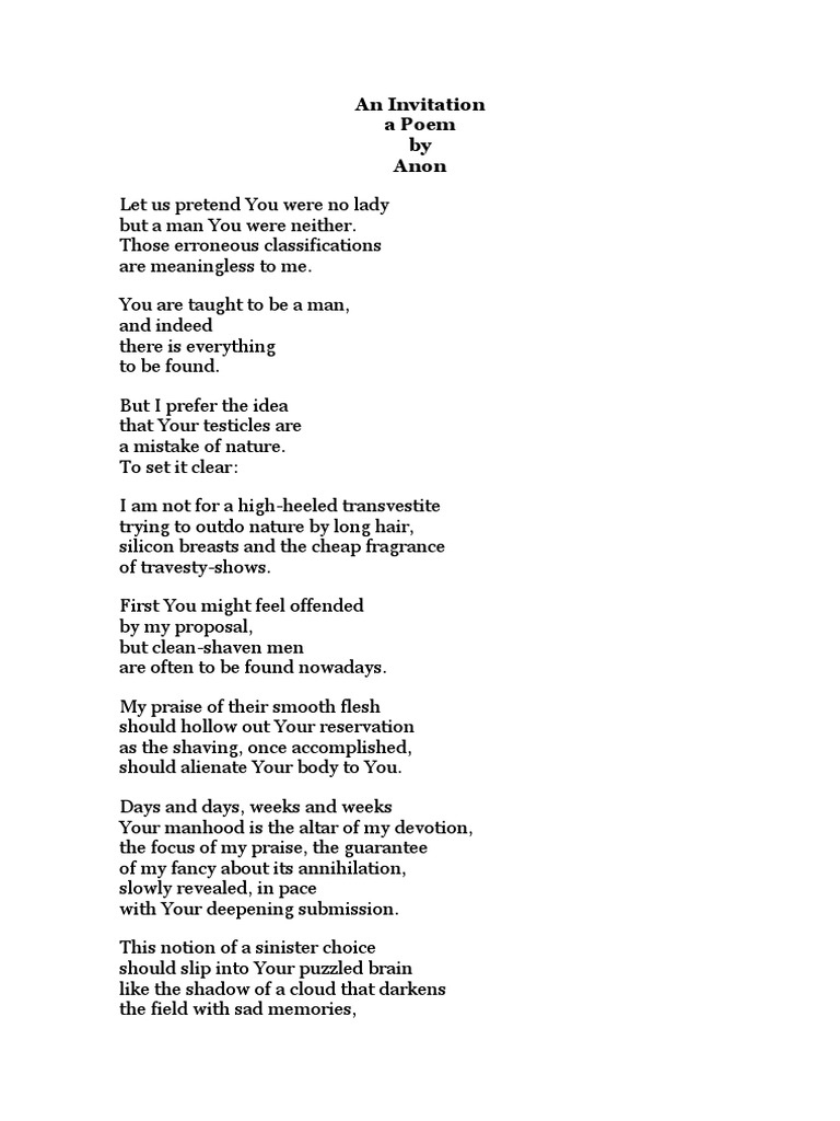 Exploring Gender Identity in Poetry | PDF