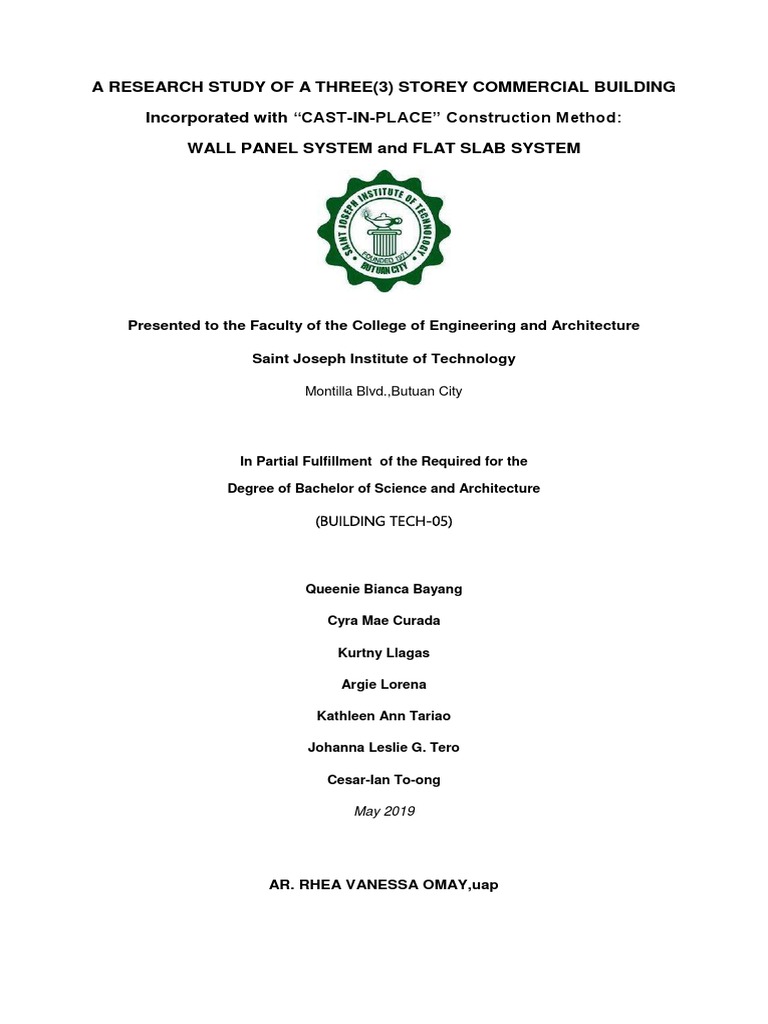 3-Storey Commercial Building Study | PDF | Precast Concrete | Building ...