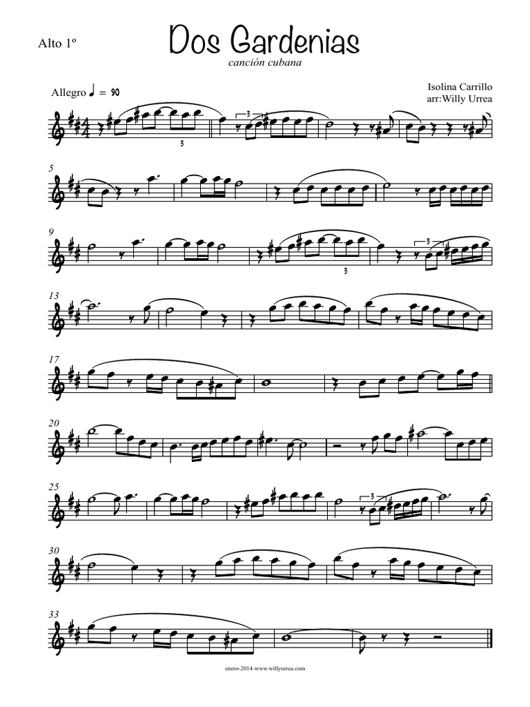 02-Dos Gardenias - Alto - Dueto PDF | PDF