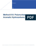 Method 610: Polynuclear Aromatic Hydrocarbons: Promulgated 1984