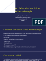 Calidad en El Laboragtorio de Hemostasia