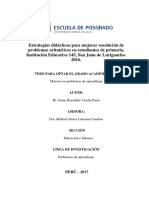 Estrategias didácticas para mejorar la resolución de problemas aritméticos