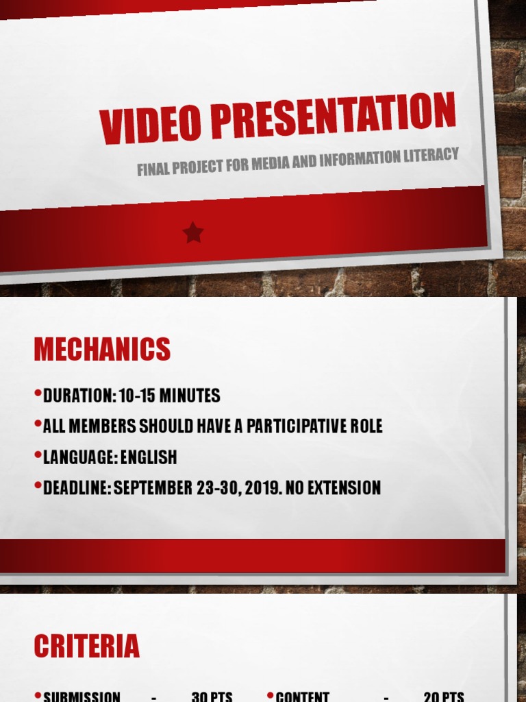 Media Literacy Video Project Guidelines | PDF | Nature