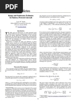 Journal of Aircraft Volume 48 Issue 2 2011 (Doi 10.2514/1.c031027) Traub, Lance W. - Range and Endurance Estimates For Battery-Powered Aircraft