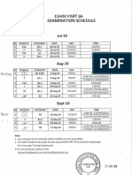 Exam Schedule