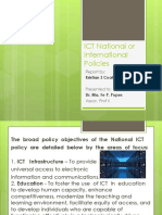 ICT National or International Policies