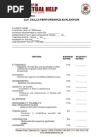 Ojt Skills Performance Evaluation: College of Engineering