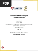 Tarea 9.1 - Reconocer Los Elementos Fundamentales Del Profesionalismo Emprendedor PDF