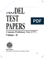 CAI Model Test Paper Vol. II Text