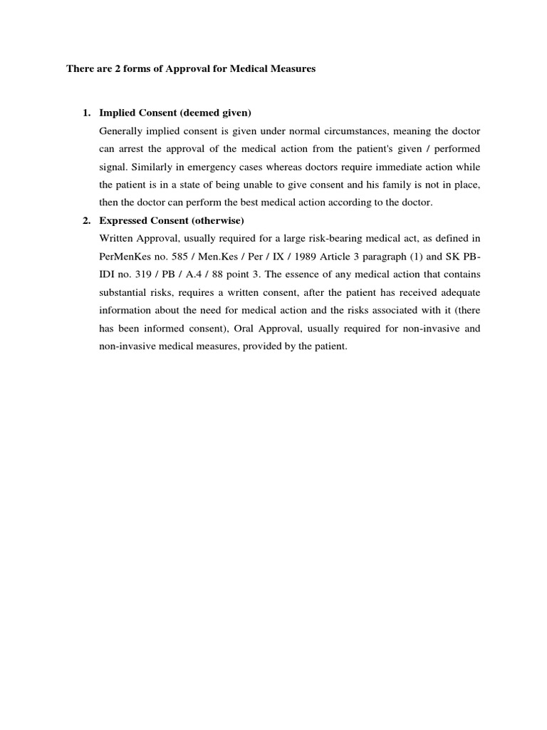 Understanding Medical Consent | PDF