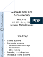 Measurement and Accountability: LIS 580: Spring 2006 Instructor-Michael Crandall