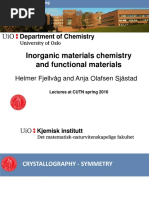 Symmetry and Crystallography - Lectures PDF