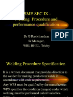 ASME SEC IX - Welding Procedure and Perf