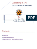 Java Programming Guide - Interfaces, Lambda Expressions & Functional Interfaces