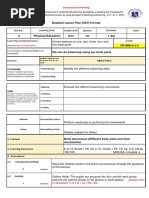 Detailed Lesson Plan (DLP) Format: 3 One 1st Physical Education 1 Day