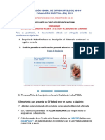 Especificaciones para La Presentación Del CV y Lugares de Entrega - SUPERVISOR NACIONAL