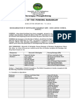 Barangay Pinagbobong Office of The Punong Barangay: Executive Order No. 7 S. 2018