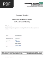 Company Directive: Standard Technique: Tp21D/3 11kV, 6.6kV and LV Earthing