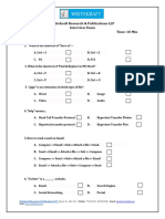 Writekraft Research & Publications LLP Interview Exam Name: .. Time: 10 Min