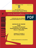 Catalogo Litoestratigrafico Batolito de Mande
