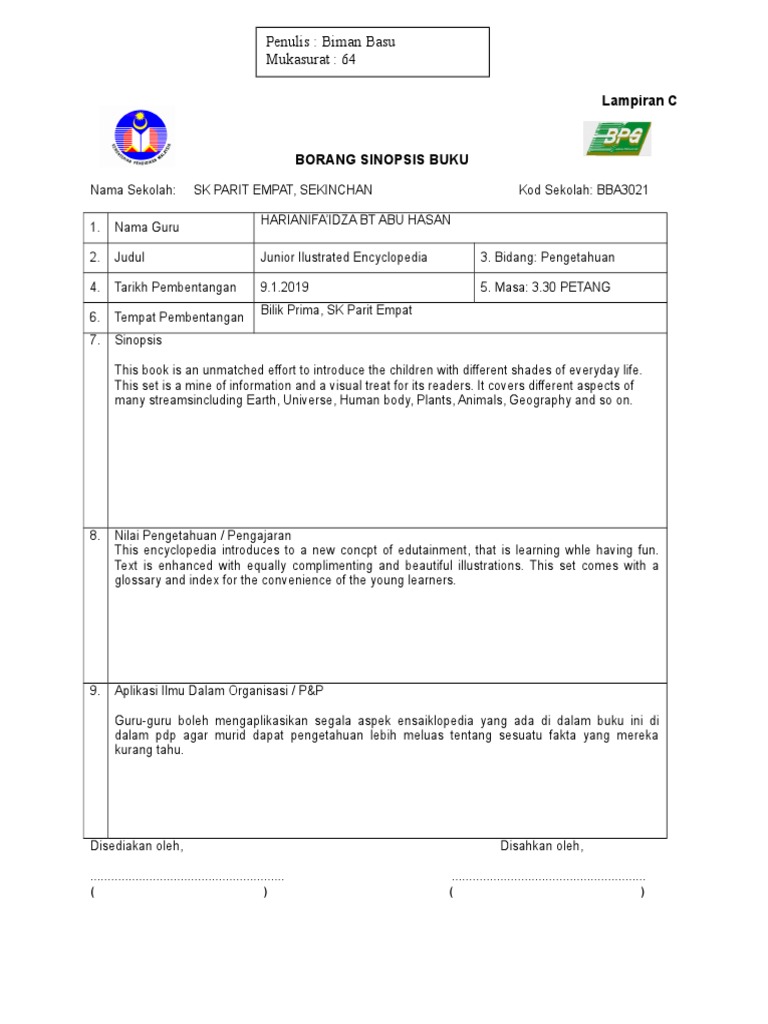Sinopsis Buku Bahan Ilmiah Pdf