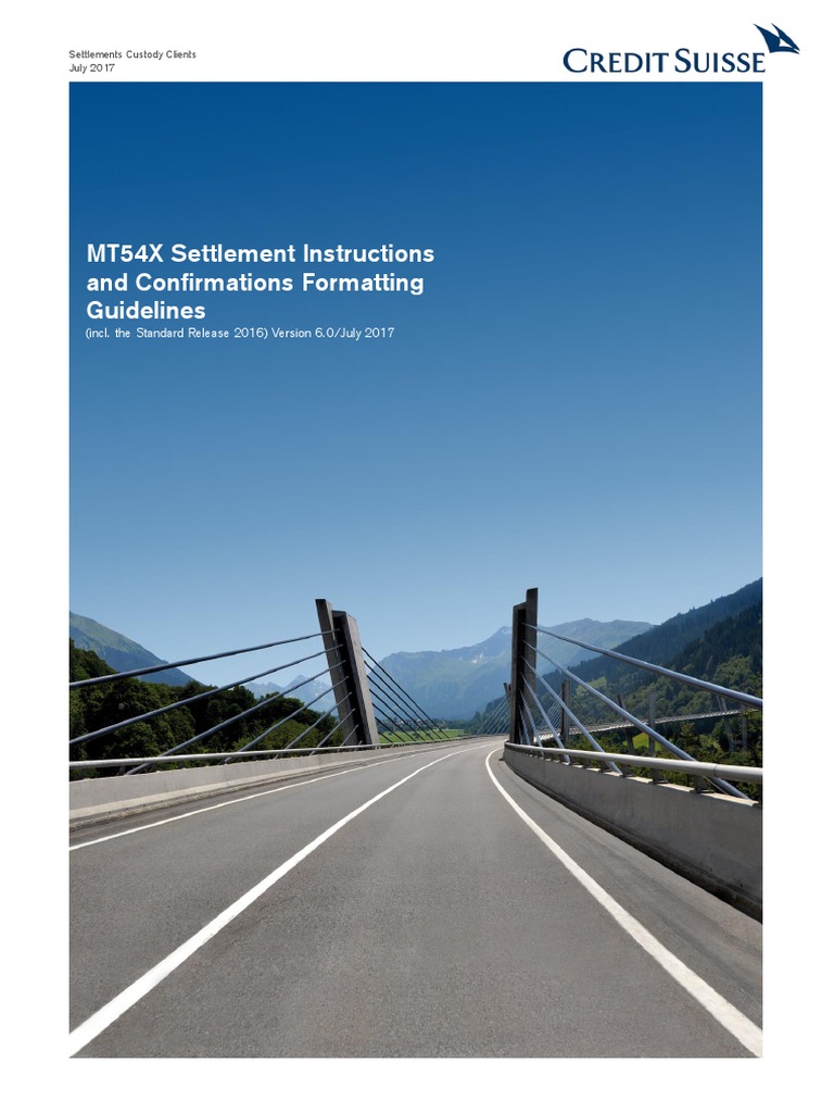 Mt54x Swift Guide | PDF | Repurchase Agreement | Payments
