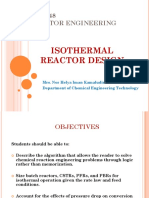 Isothermal Reactor Design