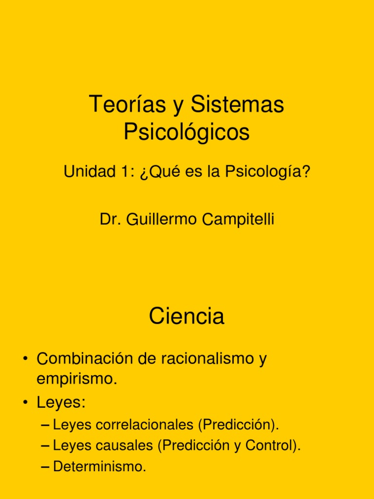 Teorías Y Sistemas De La Psicología Pdf Problema Mente Cuerpo