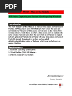 MITM - Man in The Middle: Wifi Packet Capturing and Session Hijacking Using Wireshark